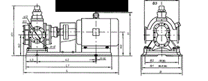 3GR螺桿泵外形及安裝尺寸-三螺桿泵安裝尺寸-螺桿泵安裝尺寸